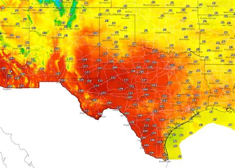 What were the hottest cities in Texas during the 2023 heat dome?